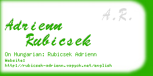 adrienn rubicsek business card